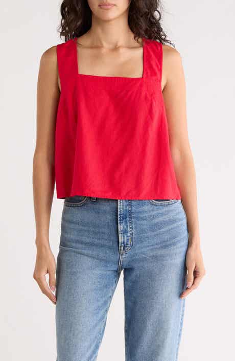 Madewell Irene Linen Blend Top