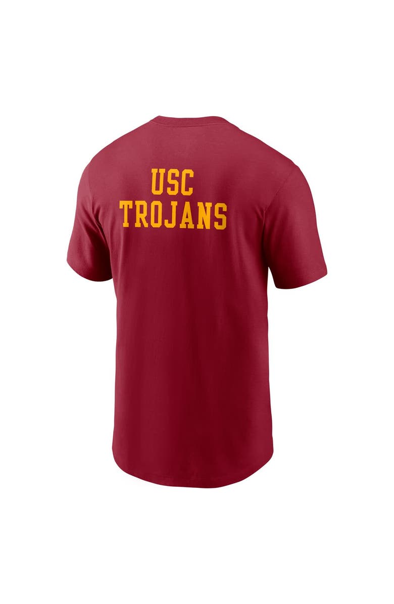 Nike Men's Nike Cardinal USC Trojans 2-Hit Stacked T-Shirt, Alternate, color, 