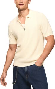 Lucky Brand Quarter Zip Polo Sweater