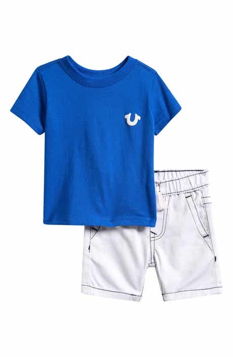 True Religion Short Sleeve T-Shirt & Denim Shorts