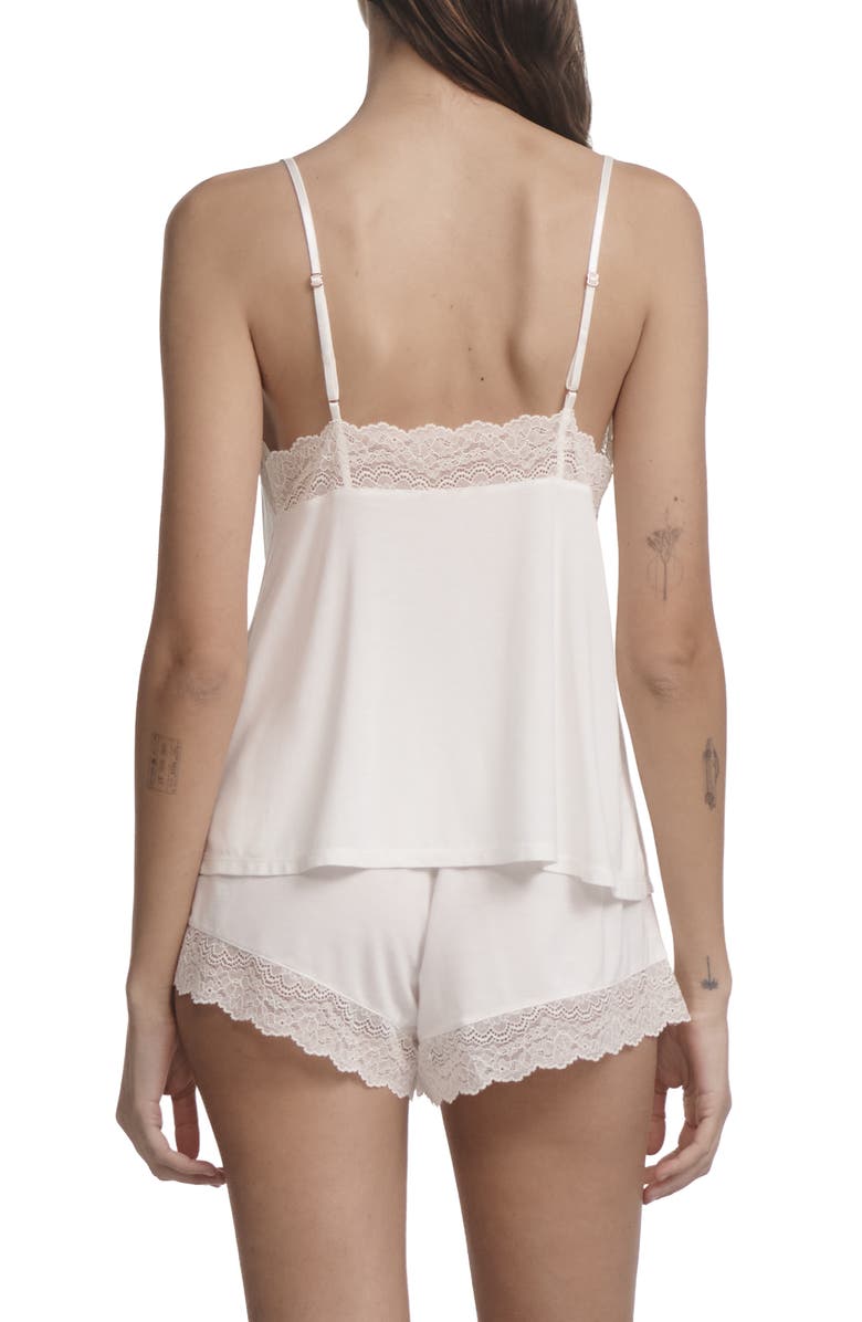 Eberjey Lara Shorts Pajamas, Alternate, color, Ivory