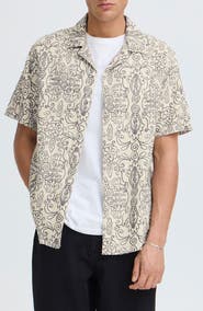 !SOLID Utkolt Floral Camp Shirt
