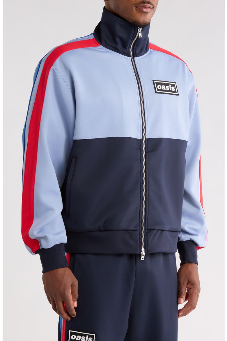 x Oasis Forever Track Jacket, Alternate, color, POWDER BLUE