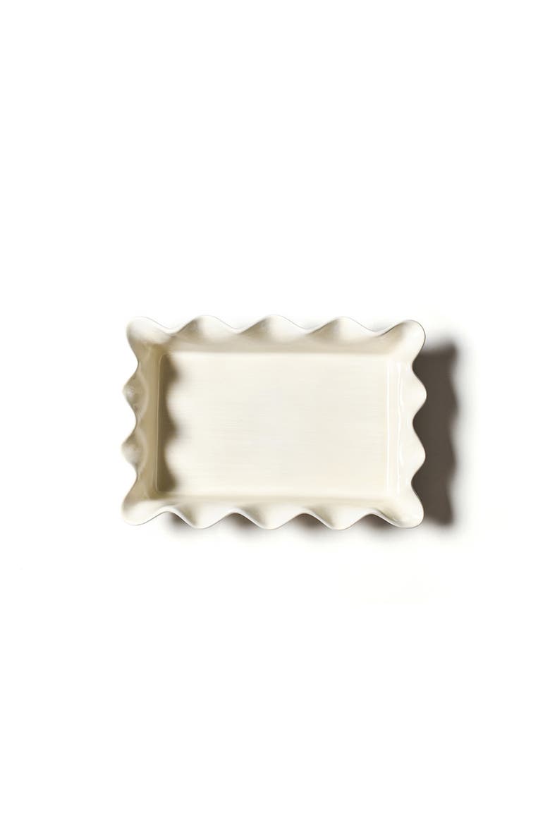 Signature White 13 Ruffle Casserole, Alternate, color, White