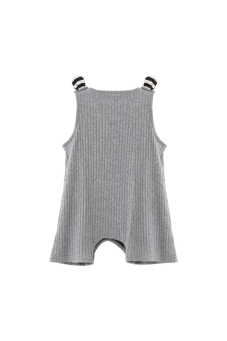 Rib Pocket Romper, Alternate, color, Grey