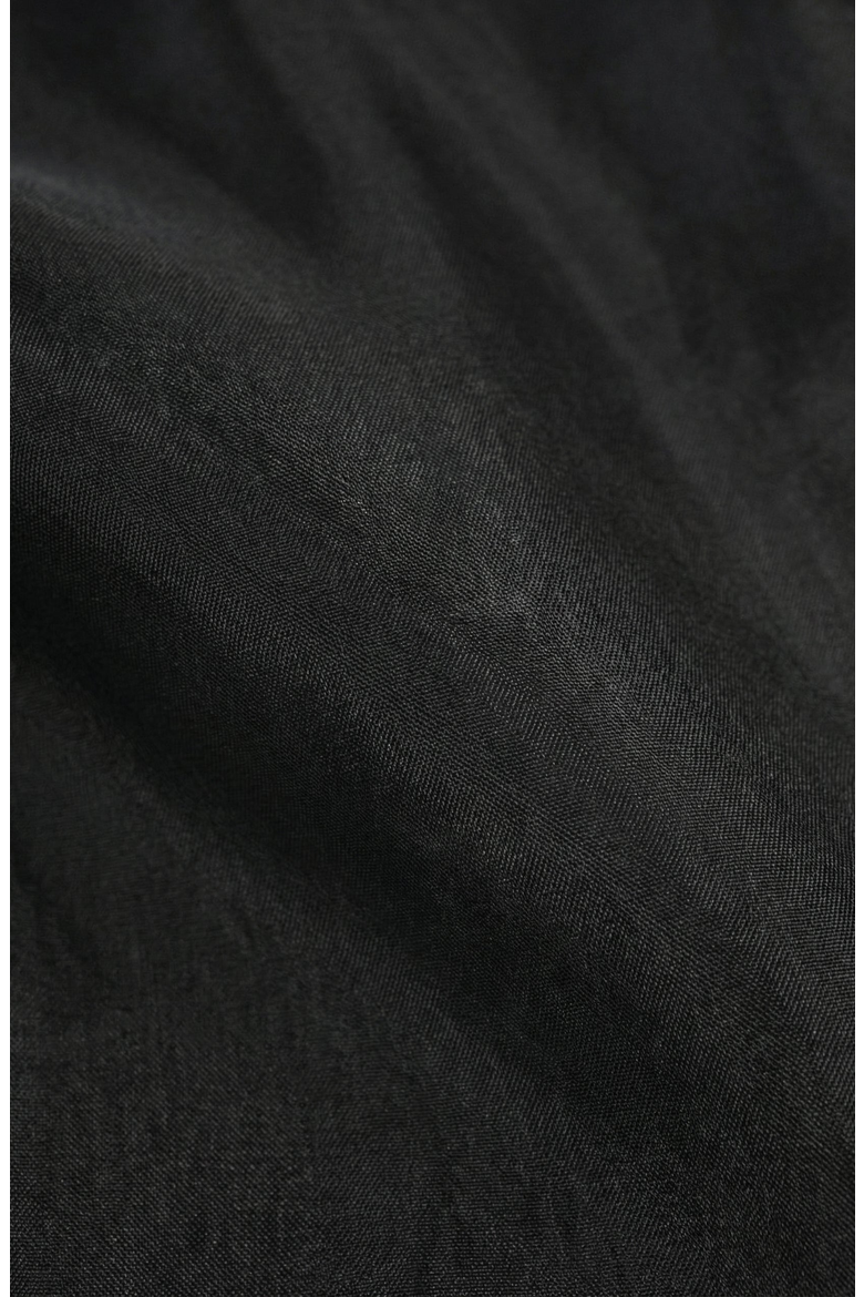 Ruffle Oversized Bow Tie Button-Front Blouse, Alternate, color, Black
