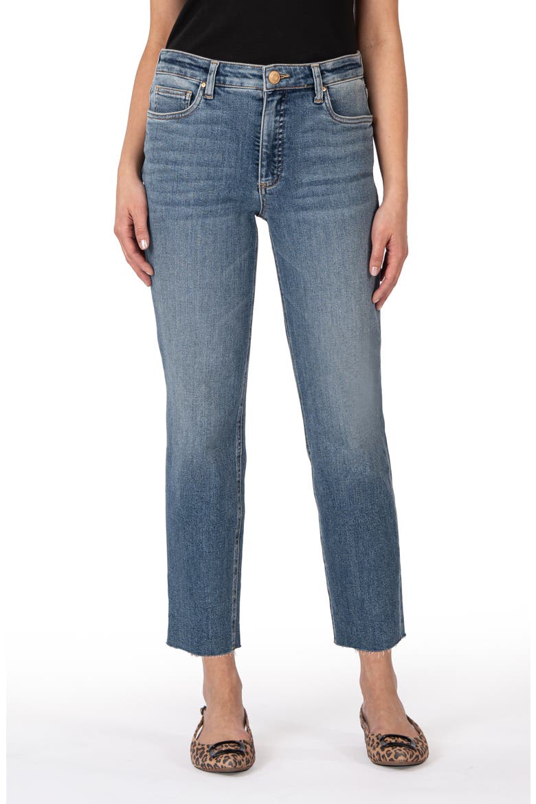Rachael Fab Ab High Waist Crop Mom Jeans, Main, color, EXALTED W/MED