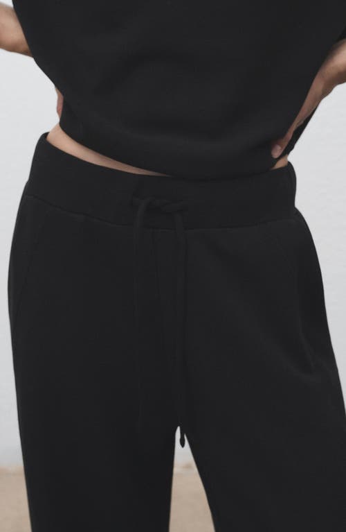 Mango Drawstring Straight Leg Pants In Multi