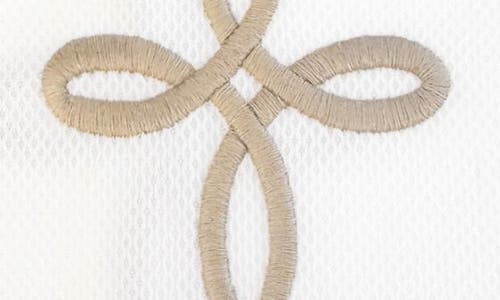 Matouk Gordian Knot Cotton Shower Curtain In Truffle
