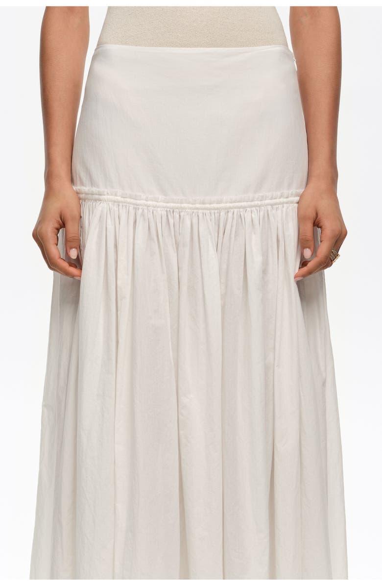 Bimba y Lola Cotton Flared Skirt, Alternate, color, White