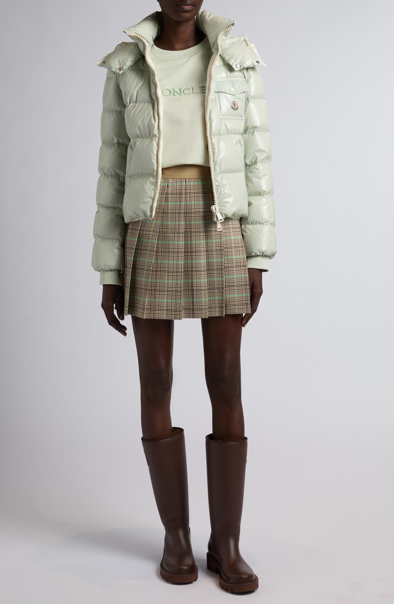 Moncler Andro Down Puffer Jacket, Alternate, color, Green