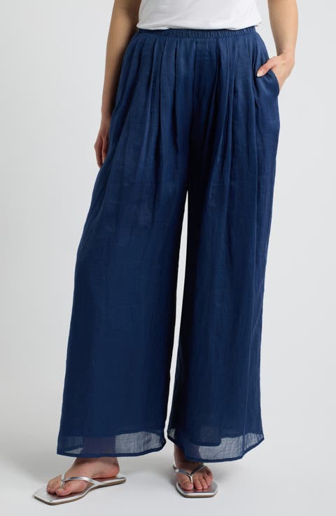 Brigette Wide Leg Linen Pants
