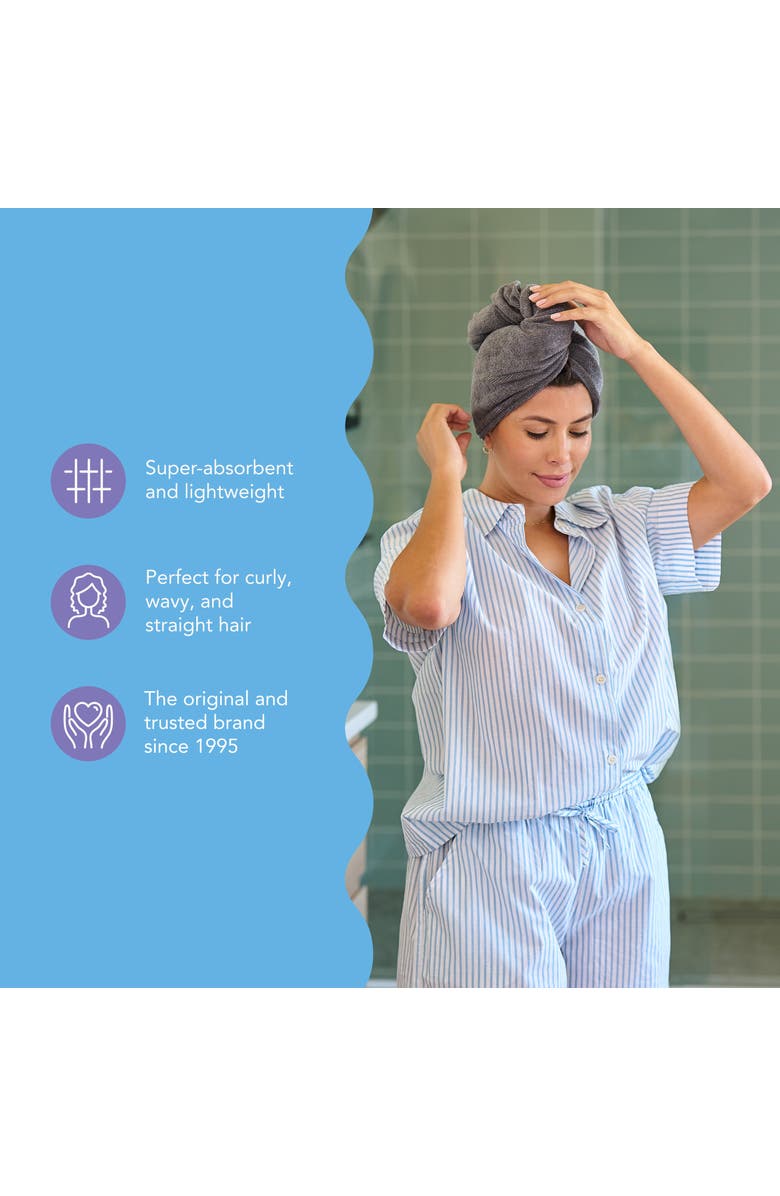 TURBIE TWIST 3 Pack Microfiber Hair Towel, Fast Drying, Alternate, color, Pink