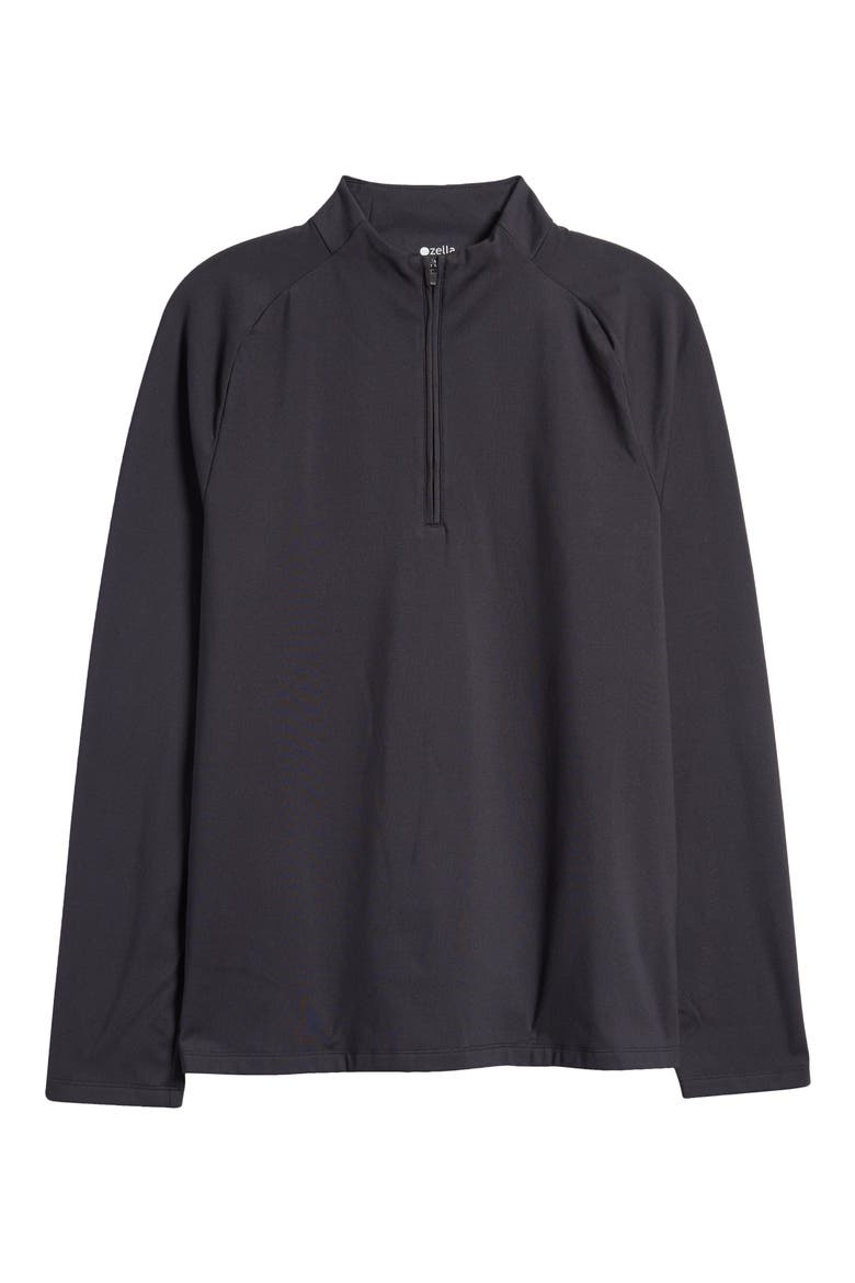 Raglan Sleeve Performance Pullover, Alternate, color, BLACK