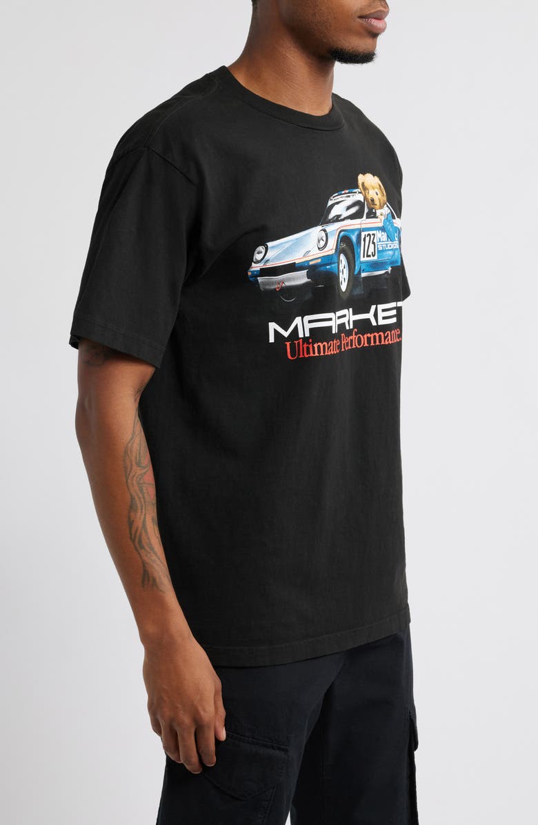 MARKET Ultimate Rally Bear Graphic T-Shirt, Alternate, color, Washed-Black