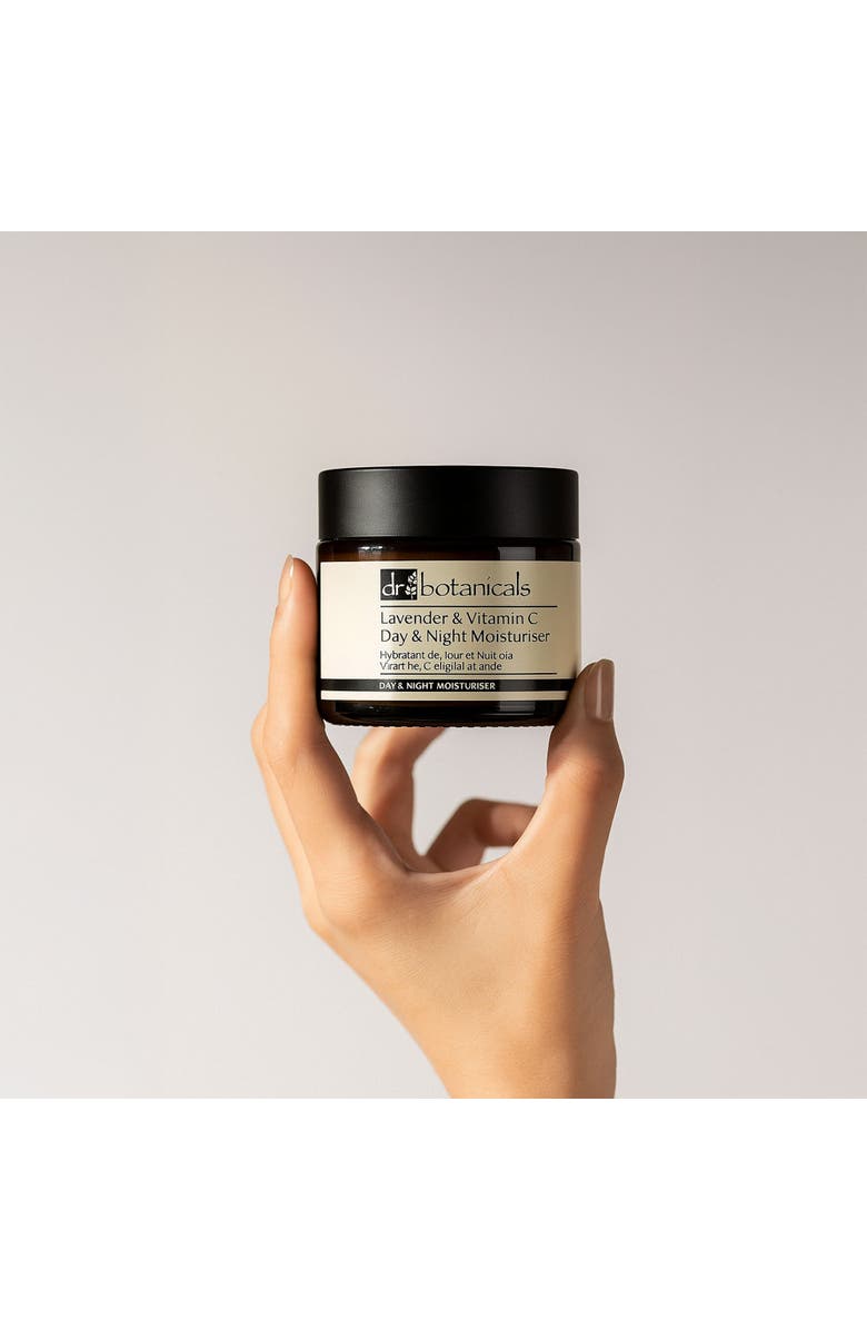 DR BOTANICALS Lavender & Vitamin C Revitalising Moisturiser for Glow & Hydration, Alternate, color, White