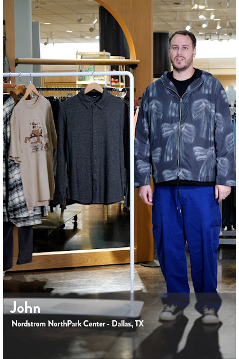 Bird's Eye Pima Cotton Knit Button-Down Shirt video