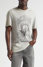 Golden Goose Journey Regular Fit Distressed Graphic T-Shirt