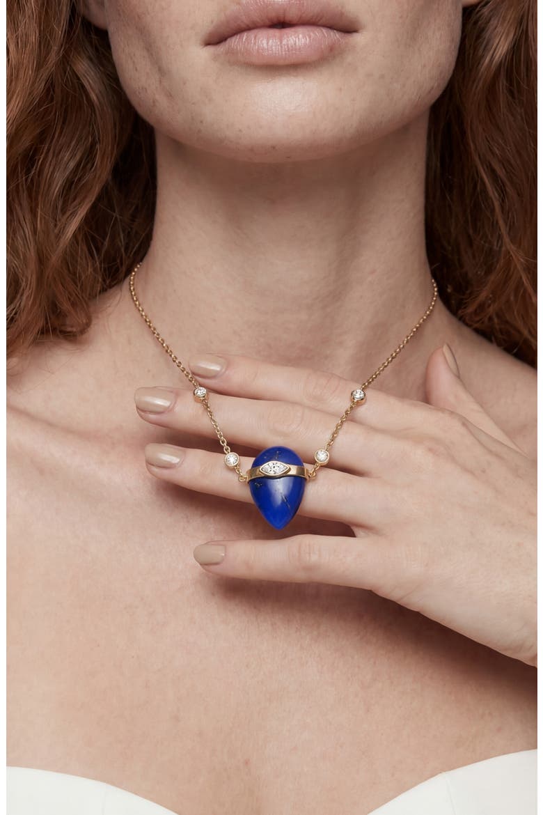 Solstice Lapis Lazuli Pendant Necklace, Alternate, color, LAPIS