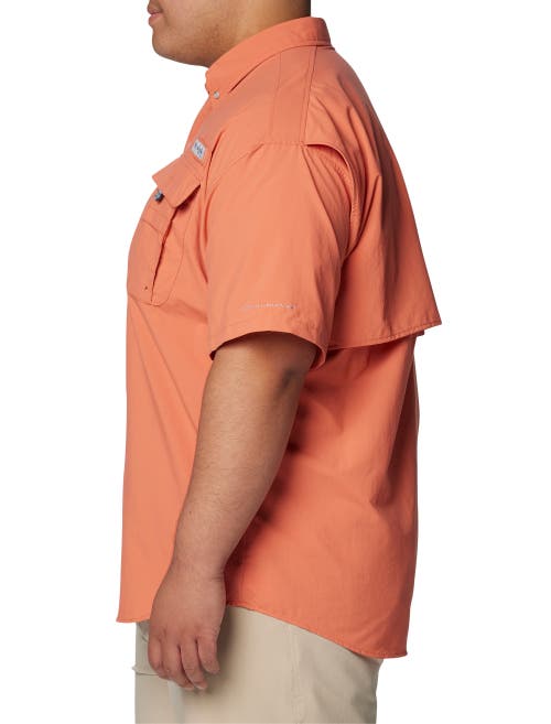 Shop Columbia Big & Tall Pfg Bahama Ii Short-sleeve Sport Shirt In Faded Peach