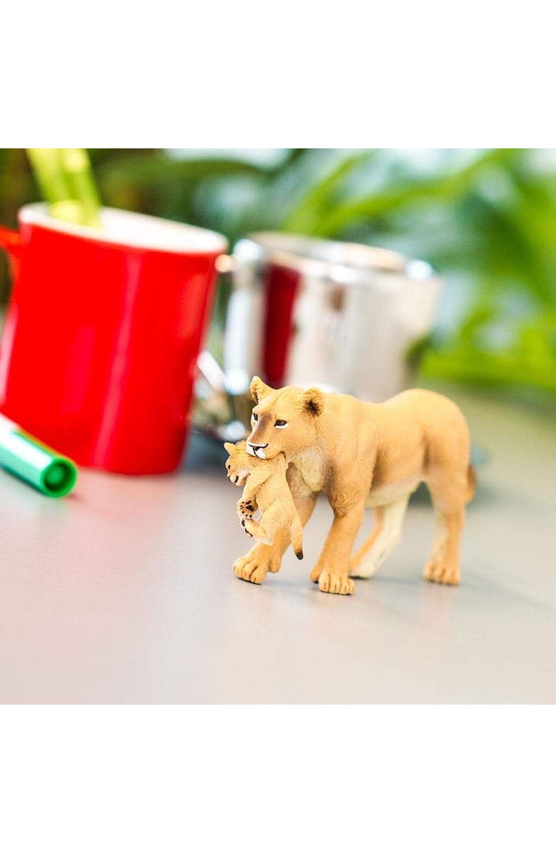 Safari Ltd. Lioness With Cub Kids Toy Figure, Alternate, color, NO COLOR