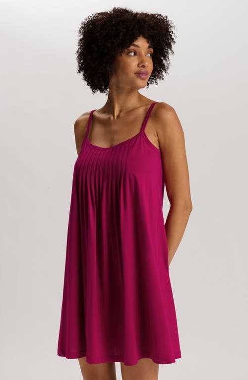 Shop Hanro Juliet Babydoll Chemise In 2490 - Rose Pink