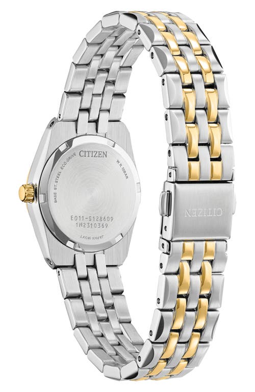 Citizen Corso Womens Two Tone Stainless Steel Bracelet Watch Ew2299-50a In Gold