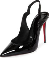 【関税込み】\"Hot Chick Sling\" 100 mm Slingback Hot Chick Sling 100 Black Patent calf leather - Women Shoes
