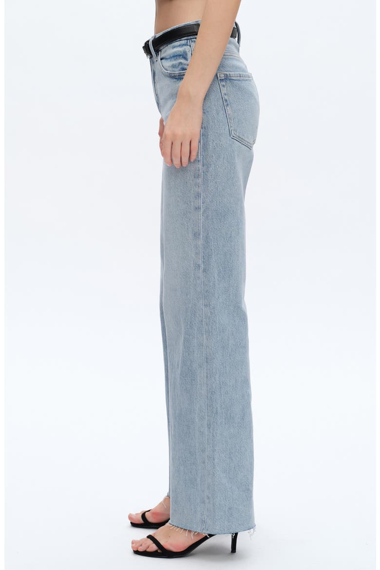 Kala High Waist Wide Leg Jeans, Alternate, color, SPARKLE