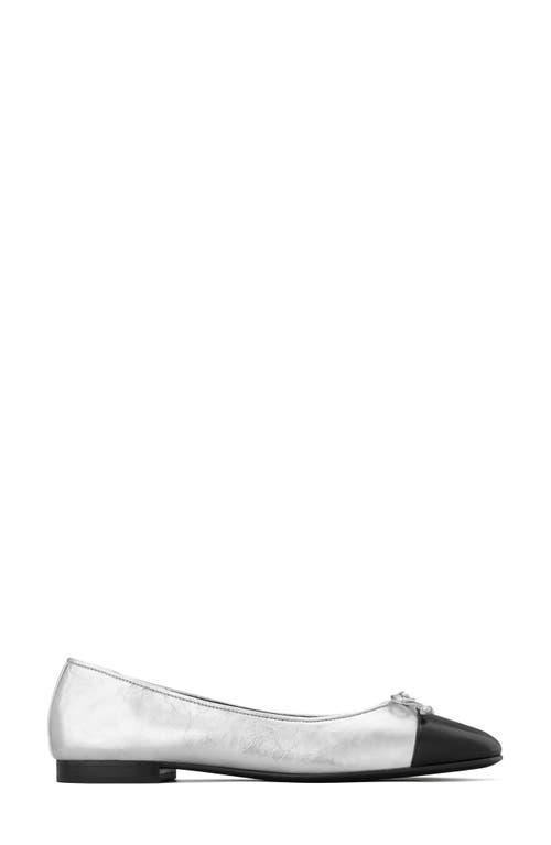 Tory Burch Chelsea Leather Ballet Flat In Multi