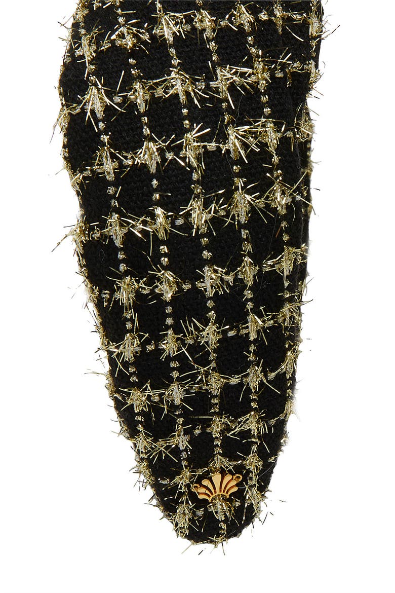Marlene Tweed Headband, Alternate, color, JET GOLD