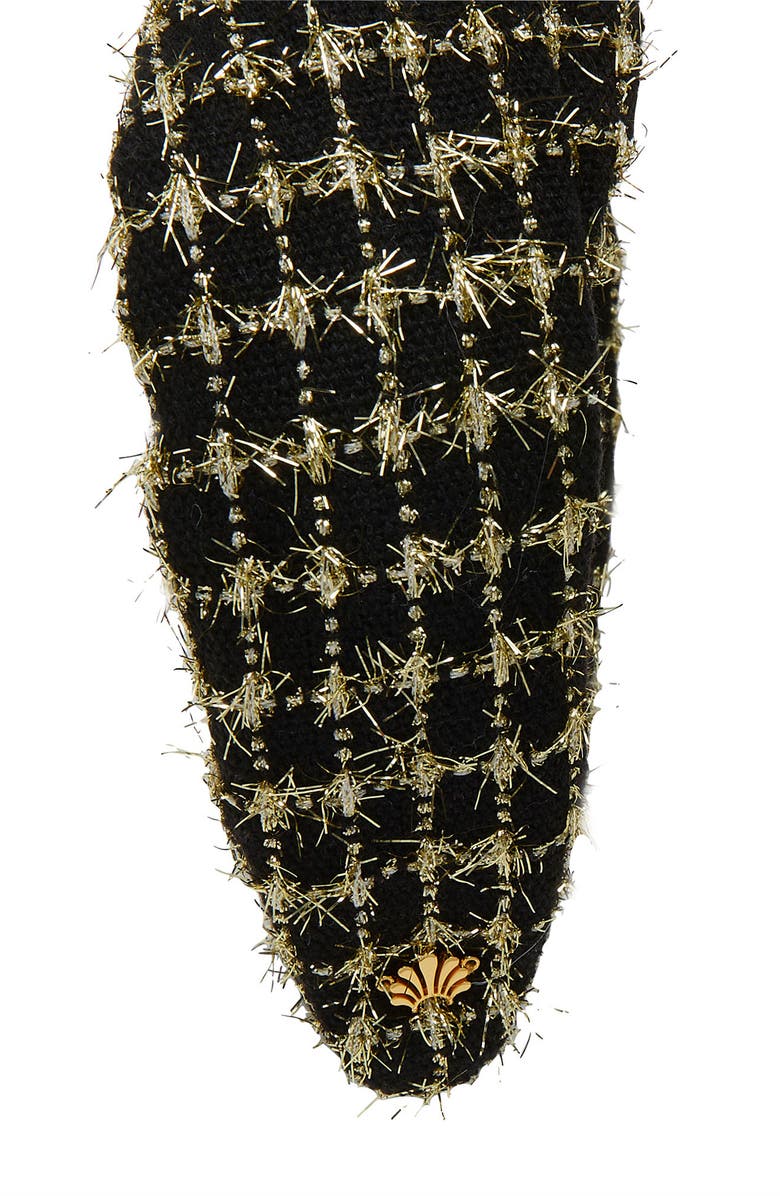 Lele Sadoughi Marlene Tweed Headband, Alternate, color, Jet Gold