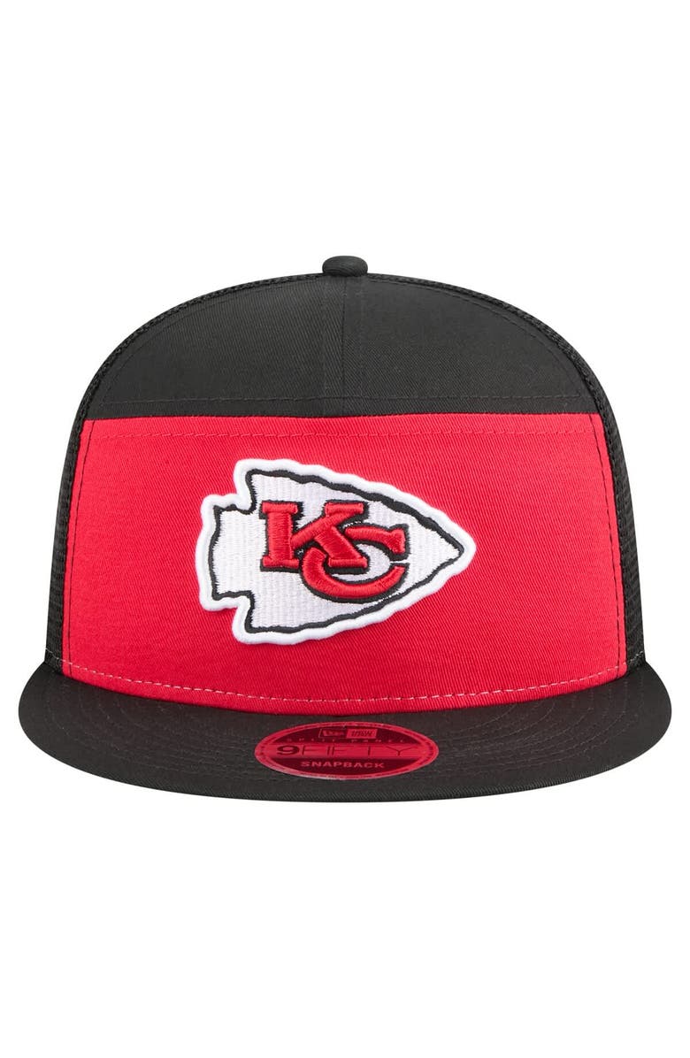 New Era Men's New Era Red/Black Kansas City Chiefs Outdoor Split Panel 9FIFTY Snapback Hat, Alternate, color, Red