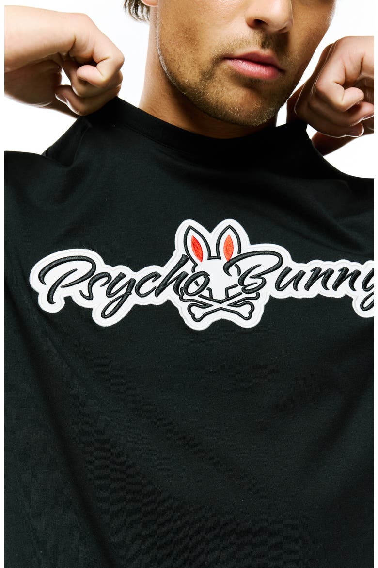 Jaydon Wordmark Pima Cotton T-Shirt, Alternate, color, BLACK