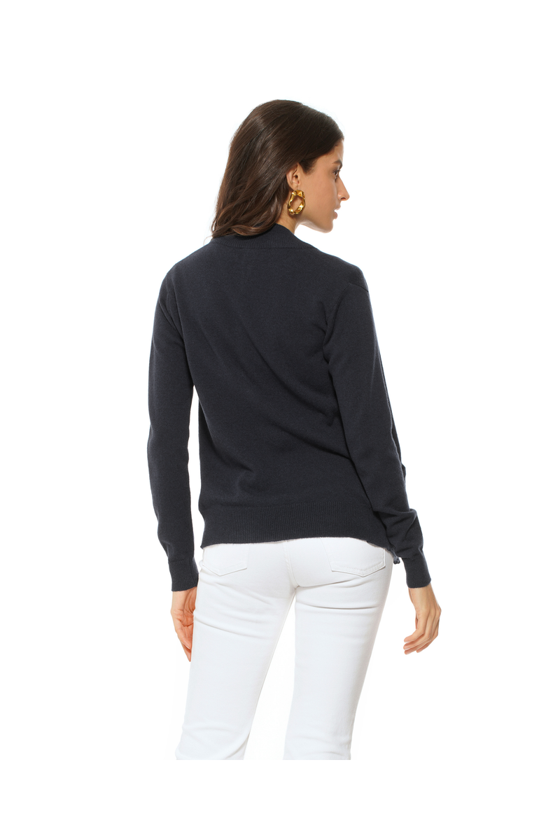 Monticelli Cashmere Pure Cashmere Double Slider Slider Zip Cardigan, Alternate, color, Black