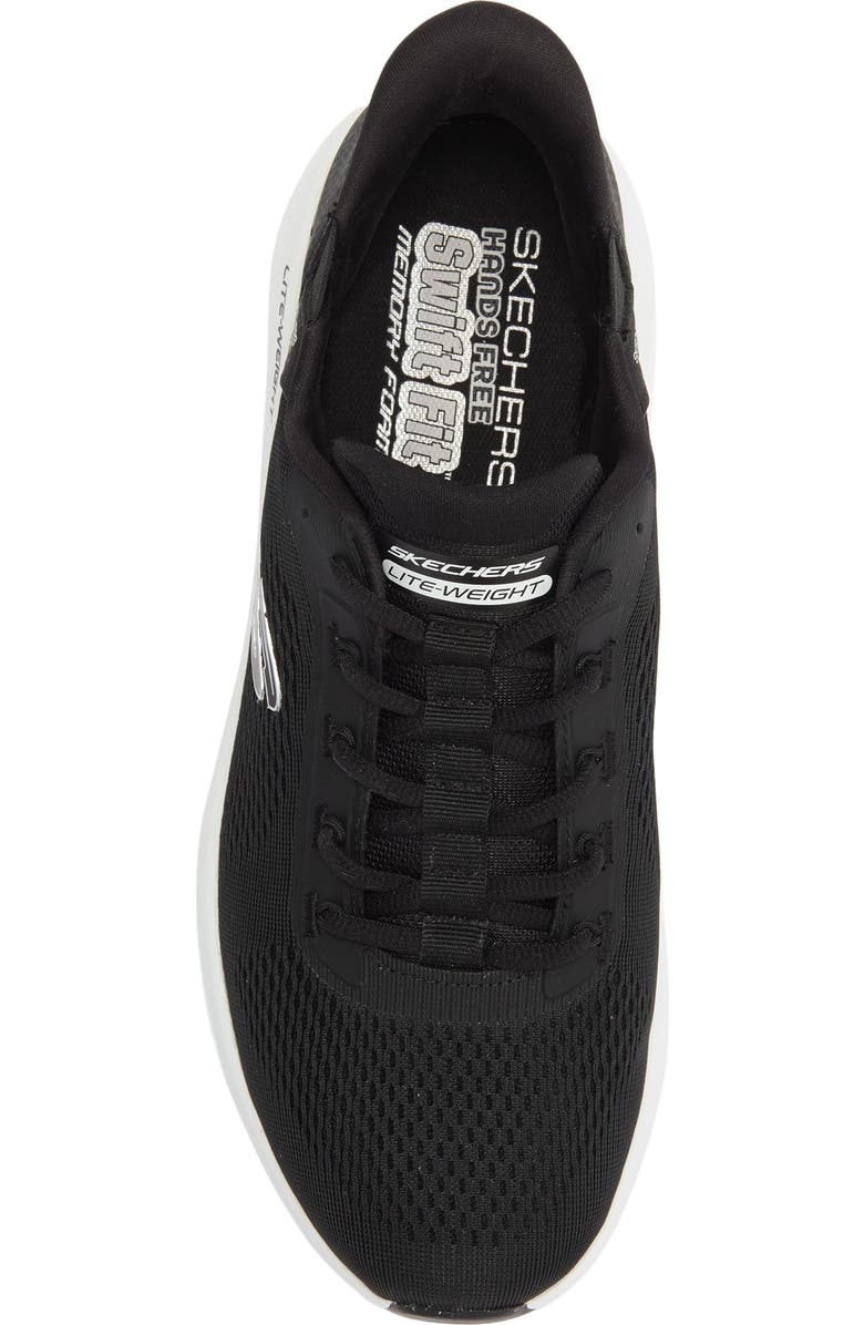 SKECHERS Swift-Fit Cayenne Sneaker, Alternate, color, Black/ White