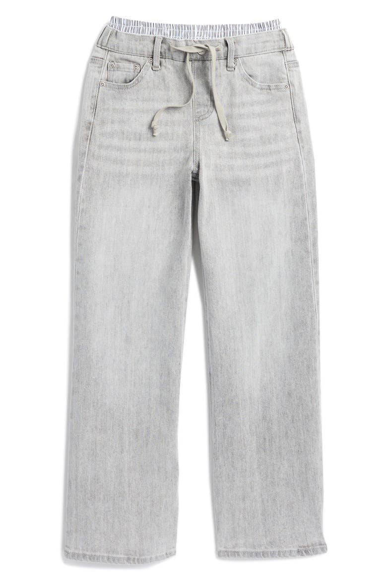 Kids' Boxer Wide Leg Jeans, Main, color, GREY WASH