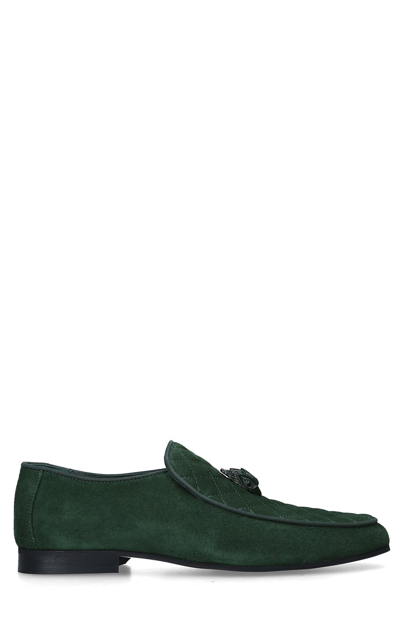 Hugh Eagle Drench Smoking Slipper, Alternate, color, GREEN