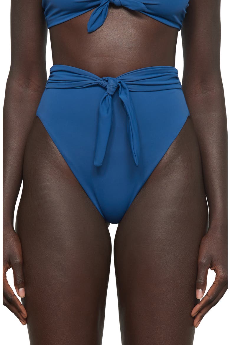 Goldie High Waist Bikini Bottoms, Main, color, PACIFC BLUE