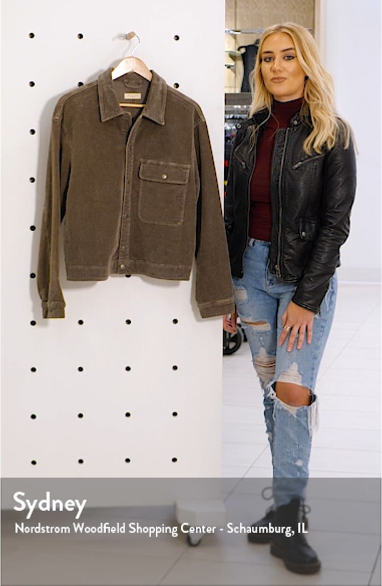 Coronet Snap-Up Corduroy Jacket, sales video thumbnail