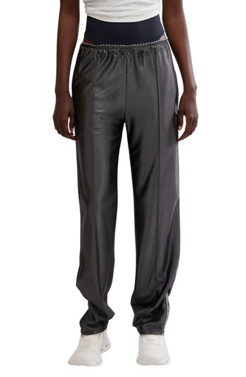 Free People Roll With It Drawcord Pants In Gun Metal