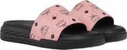 MCM Visetos Slide Sandals