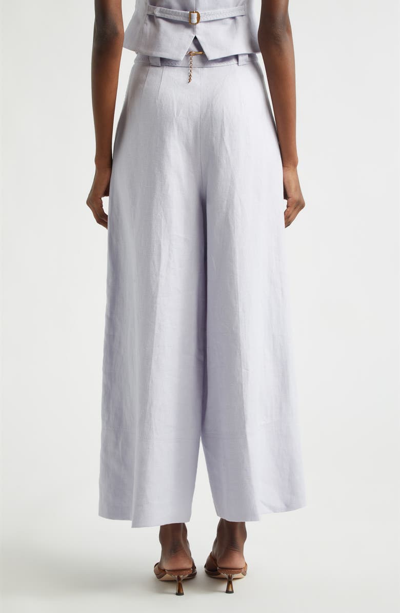 Zimmermann Kindred Spirit Luna Linen Culotte, Alternate, color, Lilac