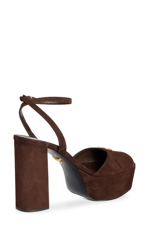 Prada Logo Platform Sandal