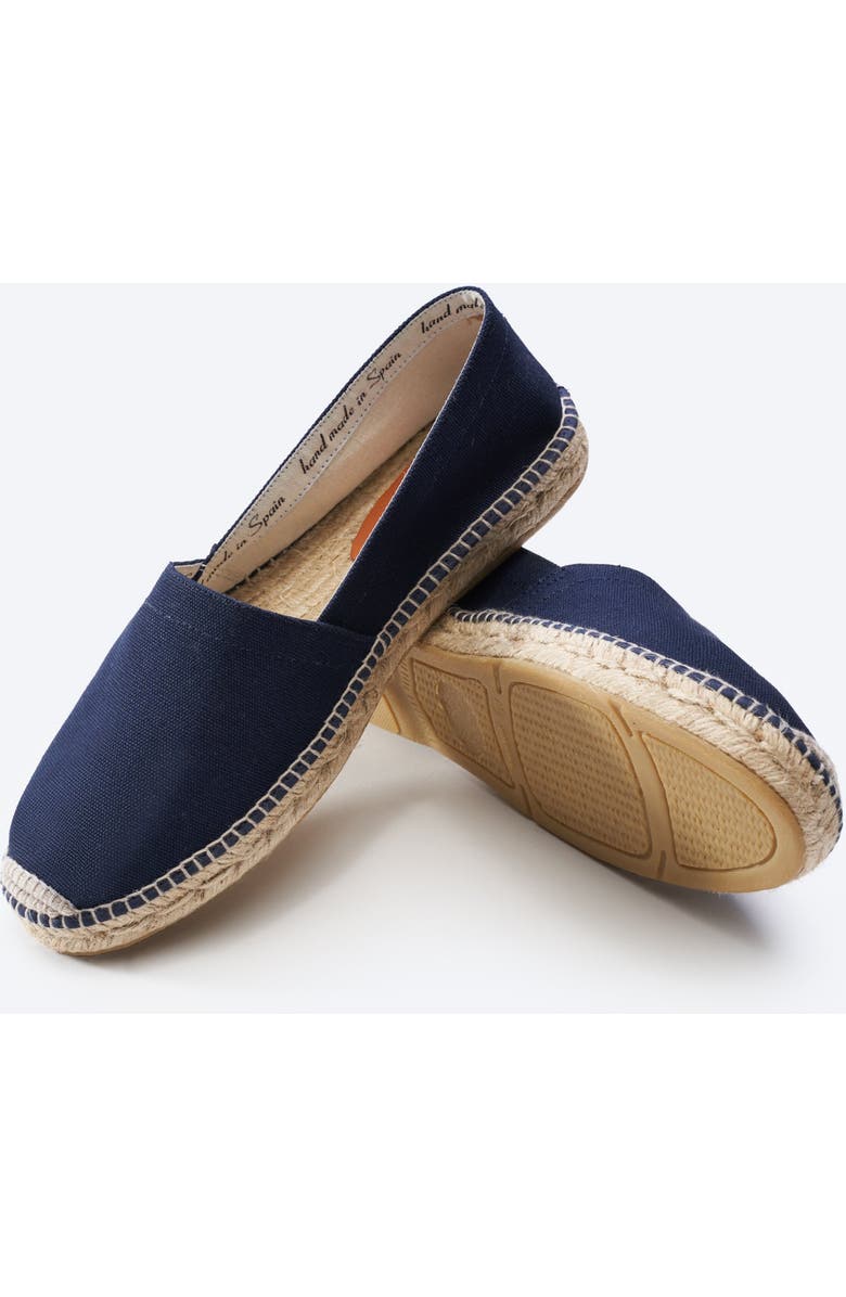 VISCATA Sitges Canvas Men's Espadrilles, Alternate, color, Navy Blue