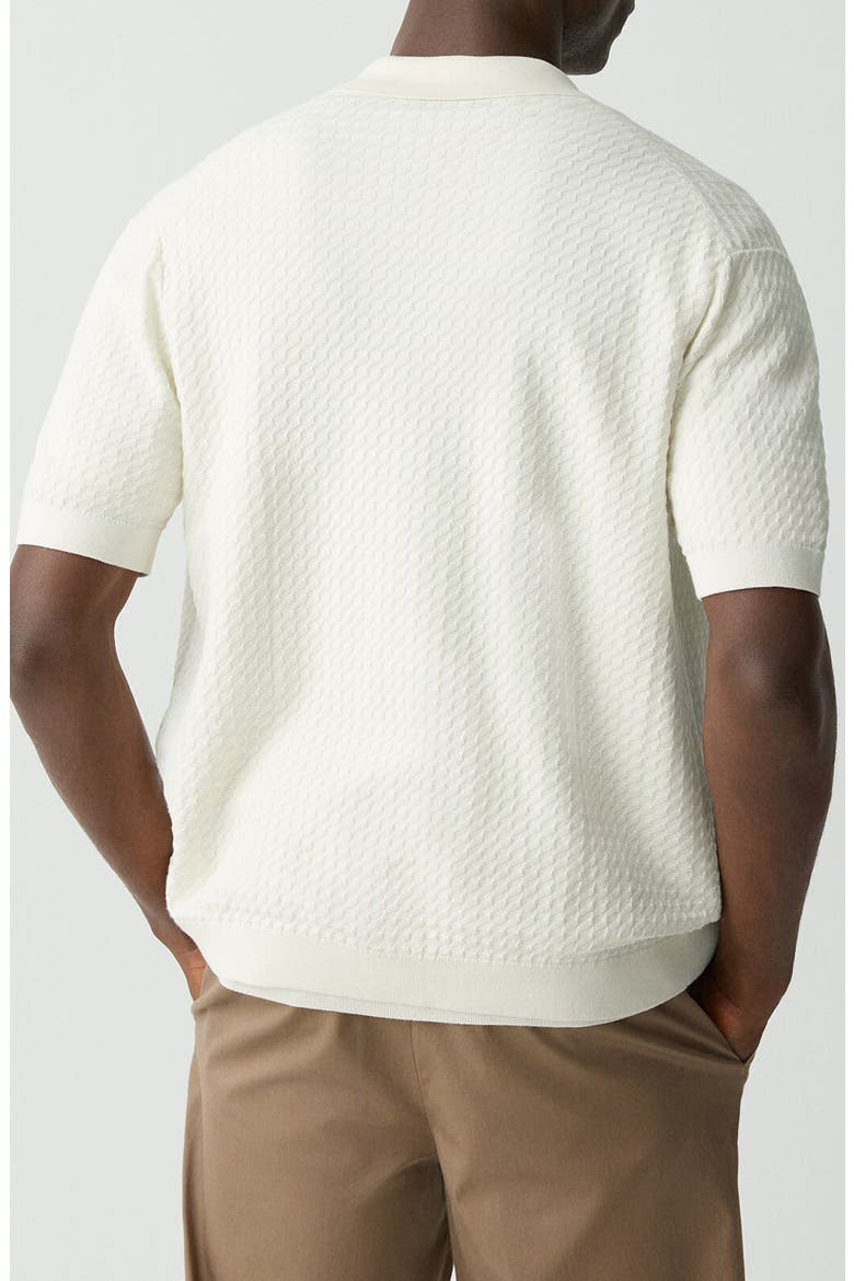 Cairn in Cotton Short Sleeve Shirt, Alternate, color, EGGSHELL