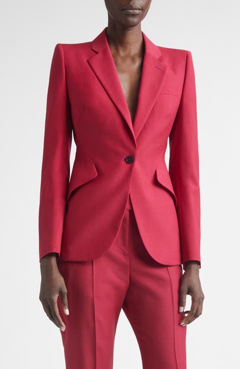 Single Breasted Wool & Mohair Jacket