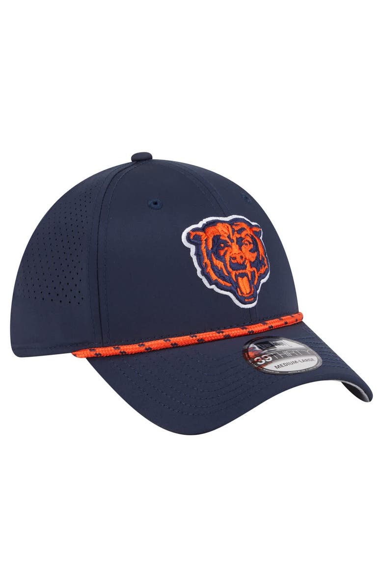New Era Men's New Era Navy Chicago Bears Perforated 39THIRTY Flex Hat, Alternate, color, Navy