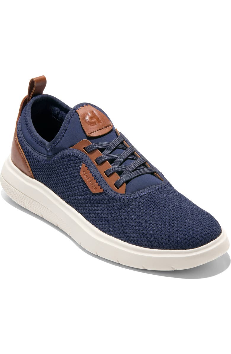 Cole Haan <p>Grand Versiq Sneaker (Men)</p>, Main, color, Navy/ British Tan