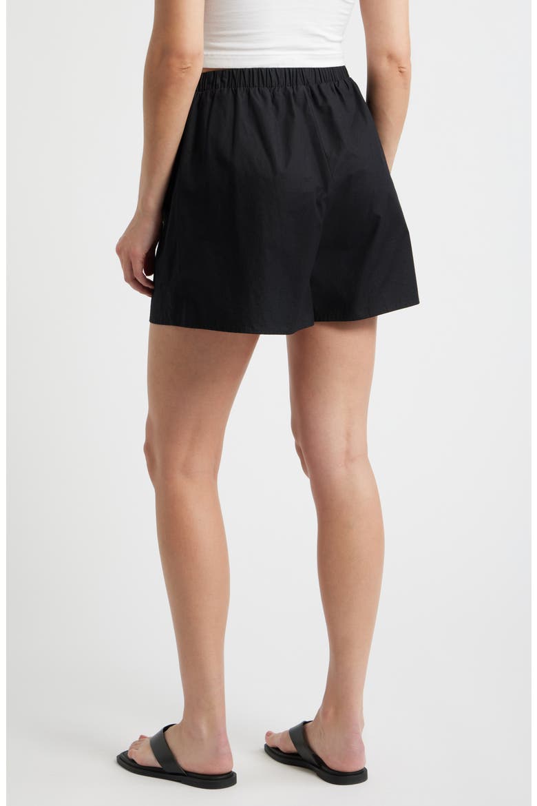 Evadne Cotton Shorts, Alternate, color, BLACK